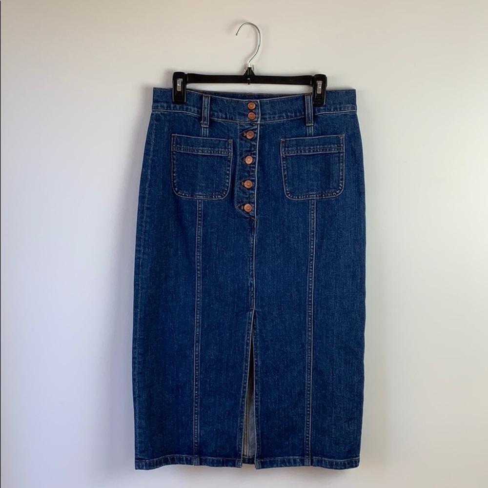 Madewell denim midi skirt SZ 30